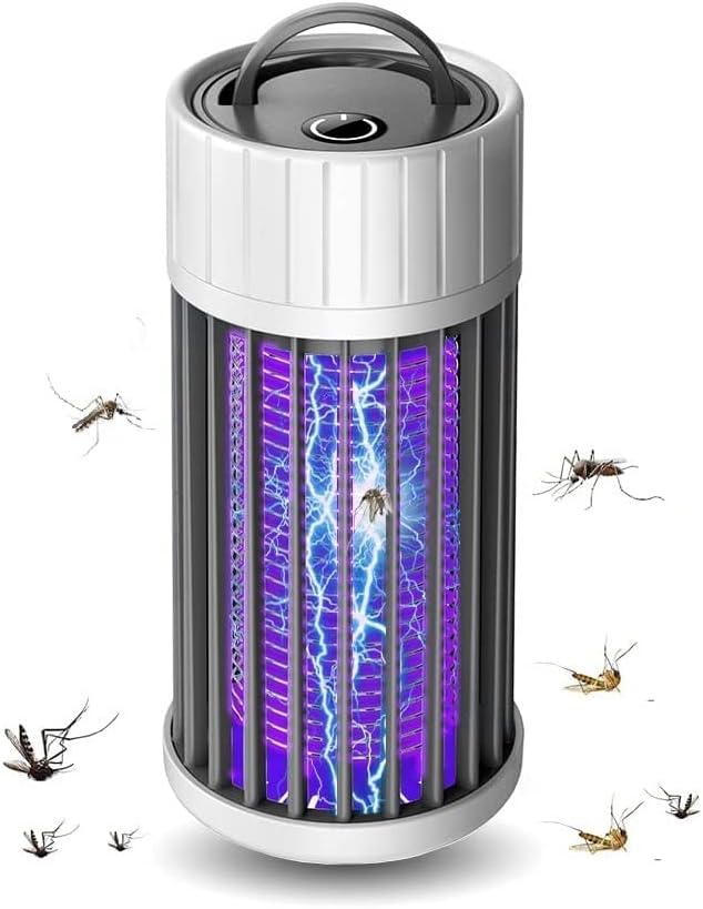 Mosquito Killer Lamp, Physical Bug Zapper Hanging Electronic Fly Killer Plug in Insect Trap Light Bug Zapper for Indoor Outdoor Home Office Garden Backyard Plant (Works when USB is connected)