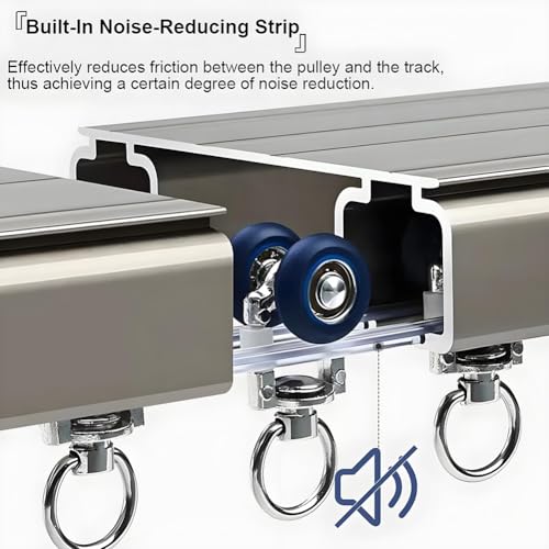 Système coulissant double rail blanc pour optimiser les petits espaces - 6