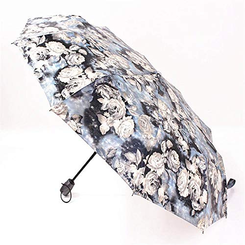 Parapluie fleur pliant automatique de haute résistance au vent
