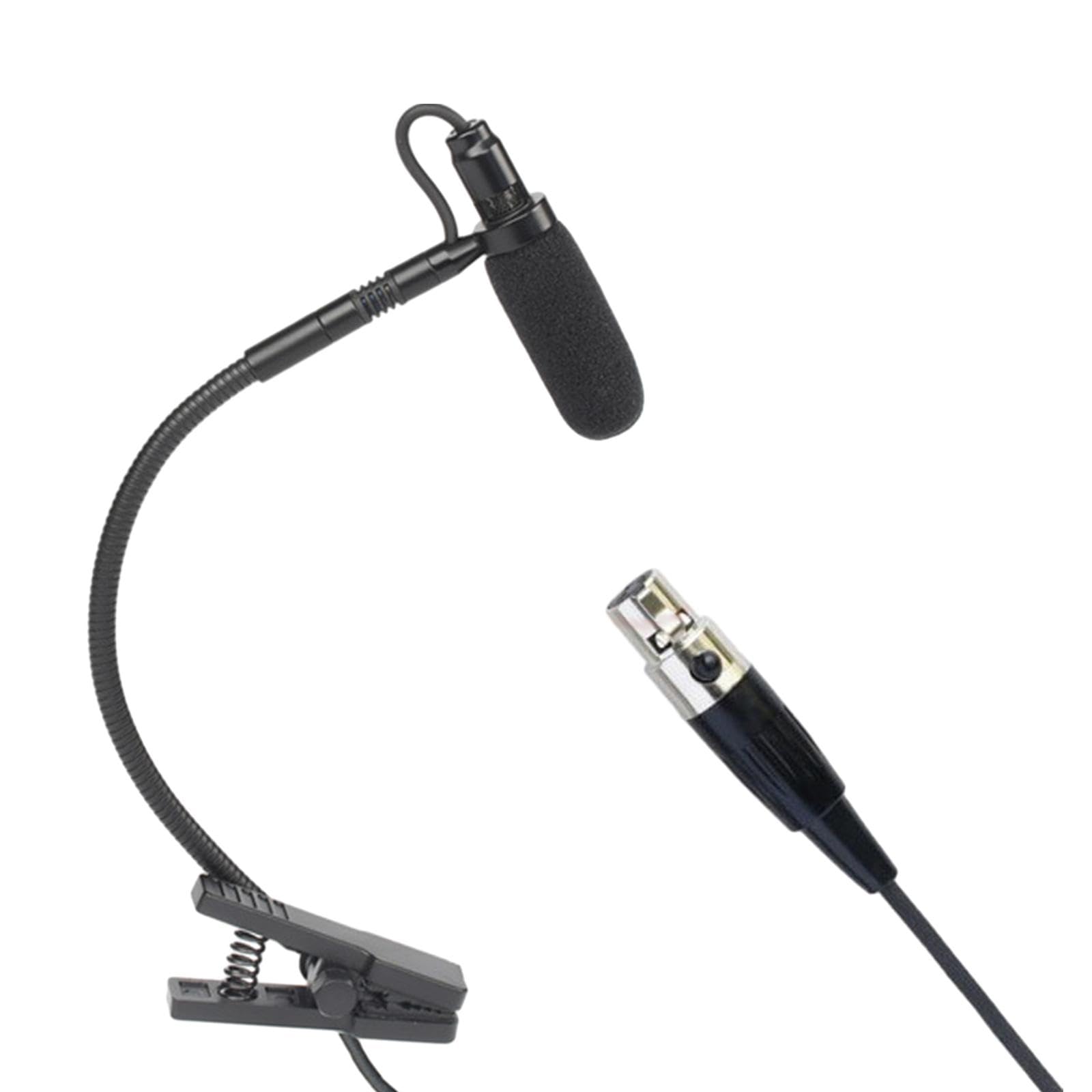 Colaxi Clip on Instrumental Condenser Microphone Flexible Professional Gooseneck Mic for Horns Stage Performance Musical Accessories, L5