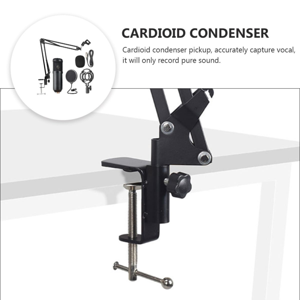 Microfono Condensatore USB in Lega di Alluminio, Set 1 Pezzo Colore Casuale per Registrazione Musicale e Podcasting per Streaming e Studi di Registrazione