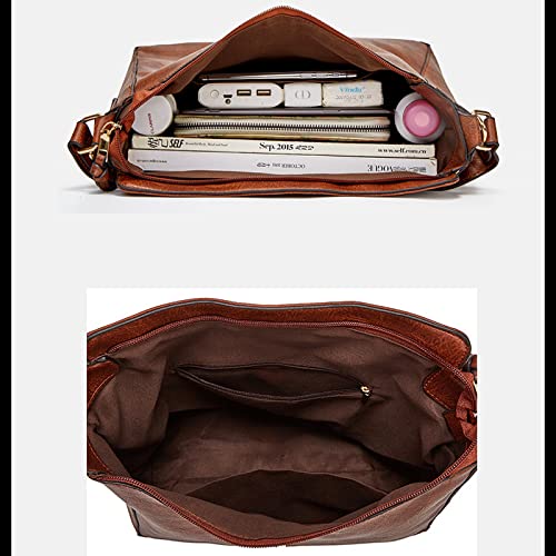 Cffdoi Hobo Bags For Women Leather Tote Handbags Purses Crossbody Large Vintage Fashion Shoulder Bag With Adjustable Strap (Color : Brown) #TOP4