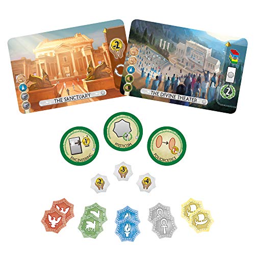 7 Wonders Duel Pantheon Board Game Expansion | Board Game For 2 Players | Strategy Board Game | Civilization Board Game | Board Game For Couples | Ages 10 And Up | Made By Repos Production #TOP7