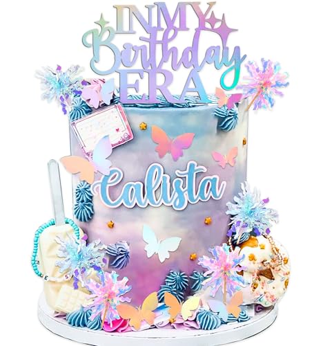 Decoración In My Birthday Era para tartas de cumpleaños de niñas de fans de la música