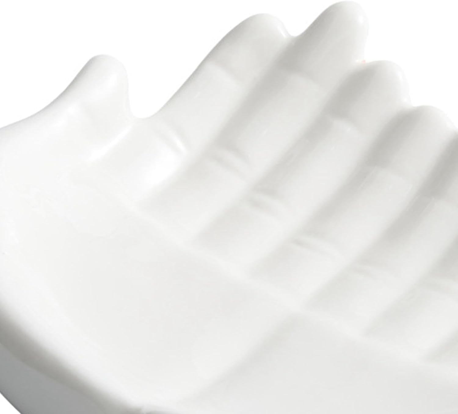 Jewelry Tray Ceramics Buddha Hand Shaped Jewelry Dish Decorative Storage Plate for Home Office Tabletop Decorations - Small image 5