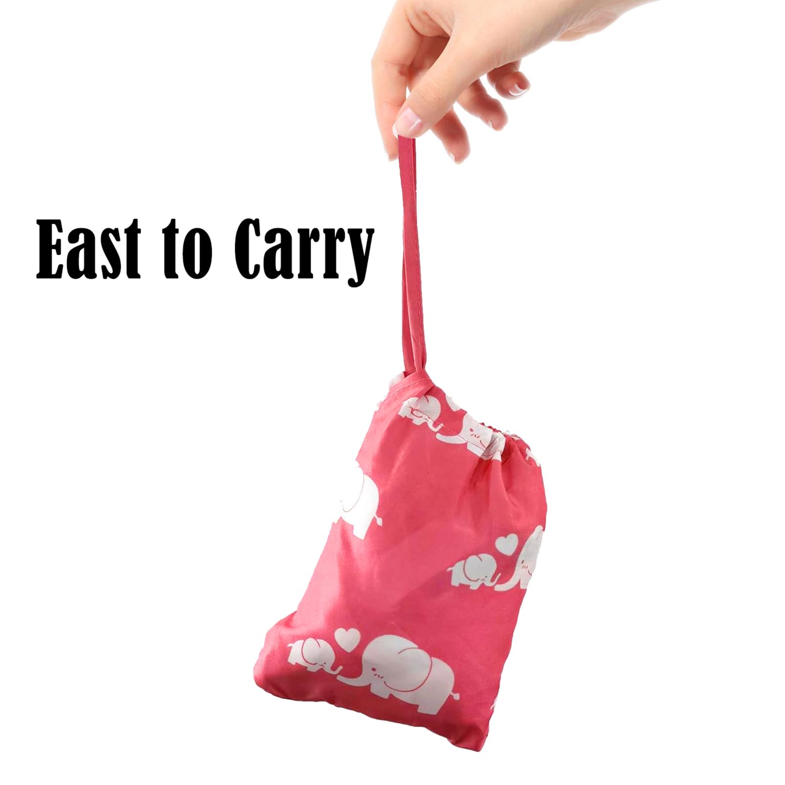 Funda portátil para carrito de la compra, fundas para silla alta y carrito de comestibles para bebés, niños, bebés y niños pequeños, incluye bolsa de transporte (simple elefante rosa)