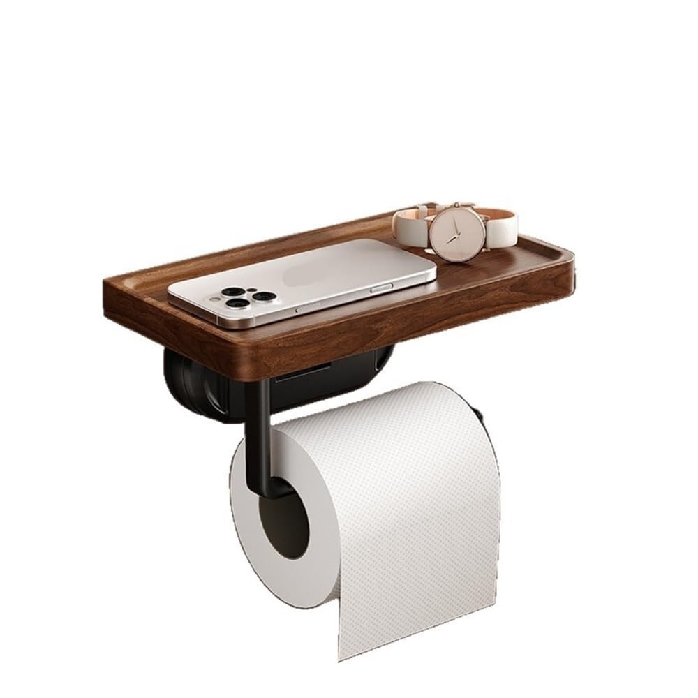 PaperTowel Holder, No-Punch Bathroom Shelf Holds Paper Towel & Toilet Tissue Box