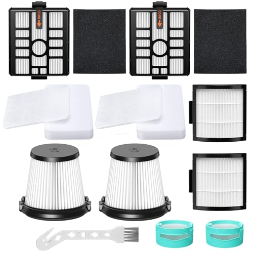 Vacuum Filters for Shark IW3511, IW3120, Filter Replacement for Shark Detect Clean and Detect Pro Series Vacuums IW3111, IW3615,W1111, Vacuum Replacement Accessories 11pcs