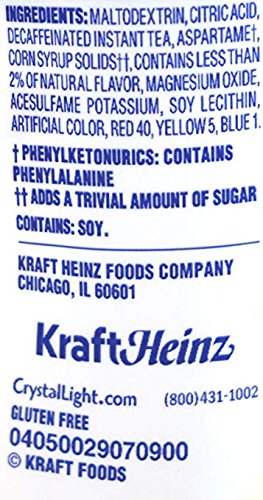 image for Crystal Light Decaf Iced Tea Drink Mix, Natural Lemon Flavor (12-Quart