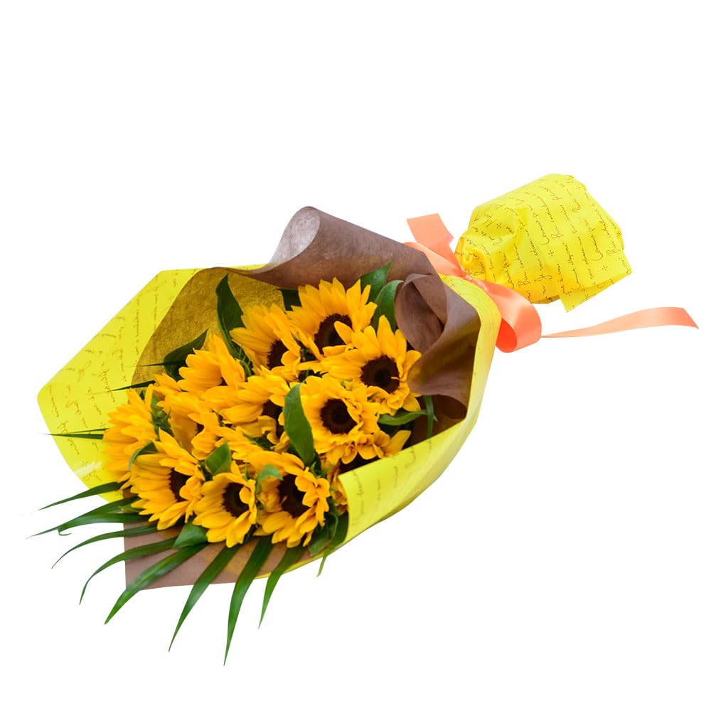 Amazon｜ひまわり15本の花束 花贈り花工房エーデルワイス(敬老の日 花