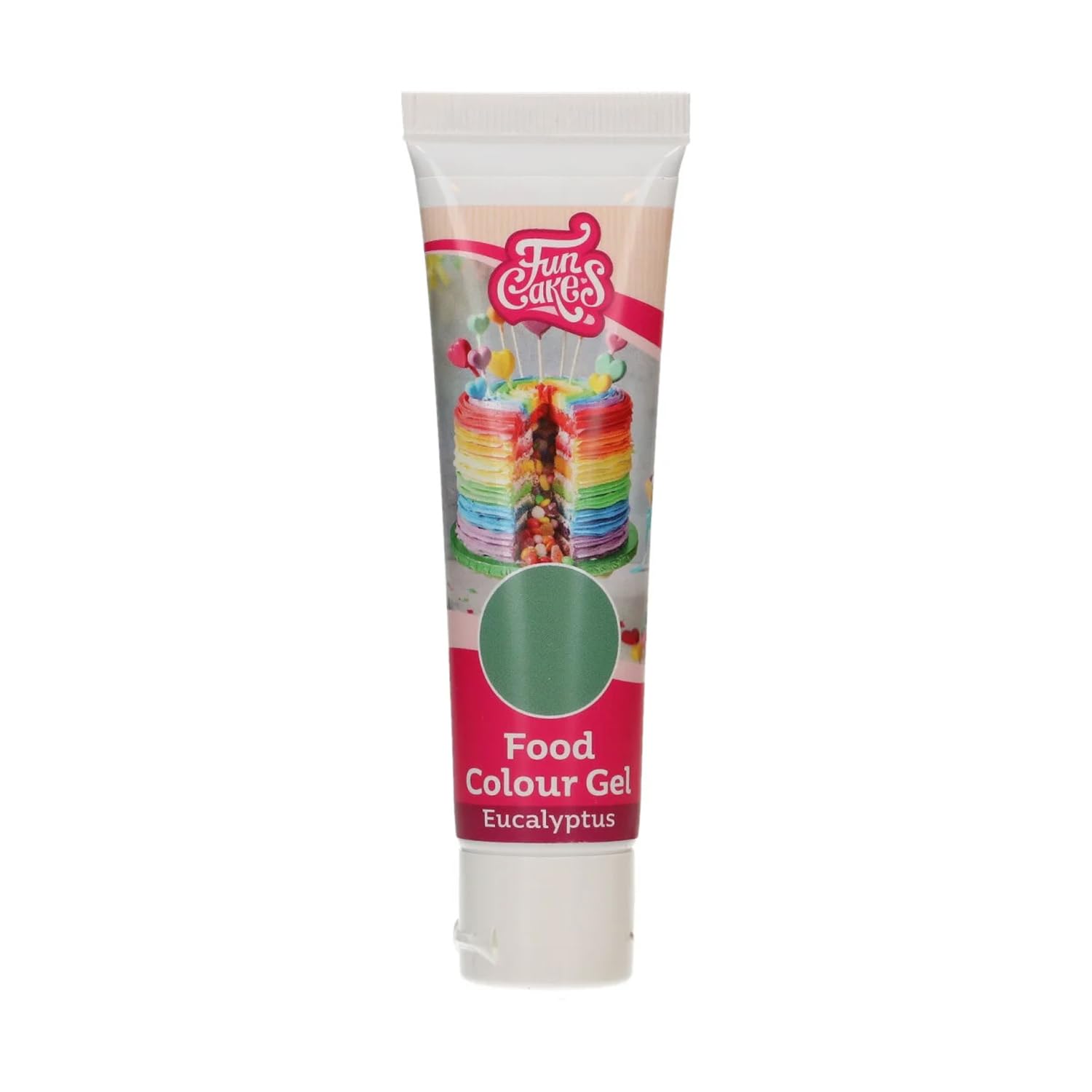 FunCakes Food Colouring Gel Eucalyptus, Concentrated Food Dye for Dough, Cream, Fondant, Sugar Paste, Marzipan, Food Coloring Gel, Halal, 30 g