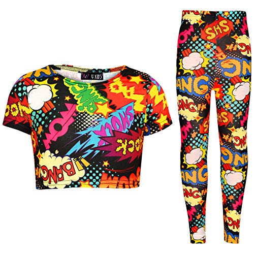 Conjunto de camiseta y leggings para niñas de 13 años ropa de verano cómoda