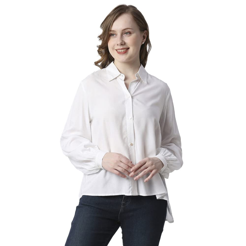 Pepe Jeans Solid Viscose Round Neck Women's Shirt in neutral