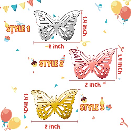 30Pcs Tropical Hawaiian Acrylic Cake Disc Cupcake Toppers Spring Summer Butterfly Engraved Topper Charms Mini Cake Decor Jungle Luau Birthday Cake Decorations Party Supplies Favors For Diy Cupcake #TOP1