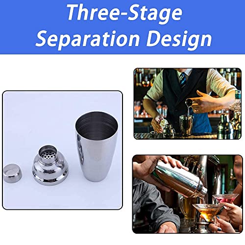 Cocktail Shaker Bottle, 12 Oz Martini Shaker Drink Shaker With Built-In Strainer For Bartending Home Bar, Stainless Steel Cocktail Shaker Bottles Essential Bar Accessories Bartender Kit Gifts #TOP4