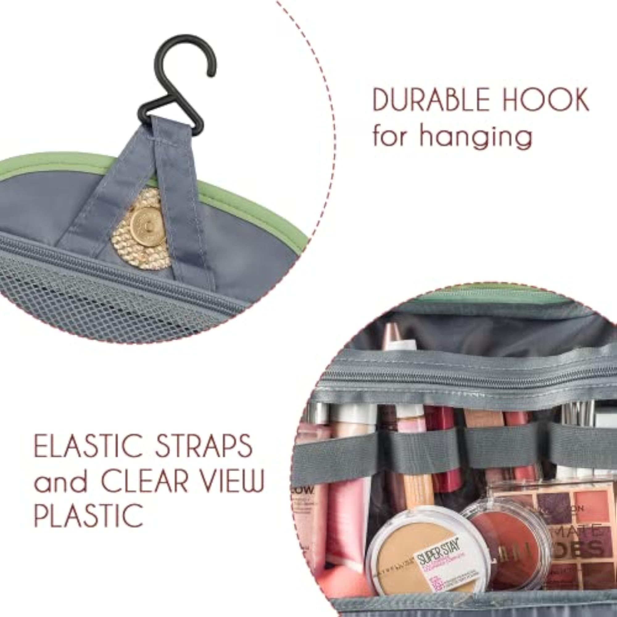 Sage Purse Style Toiletry Bag