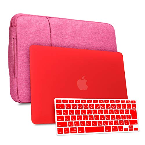 CISOO MacBook Pro 15 ケース ハードシェルケース モデルA1398対応 つや消し 保護カバー jisキーボード カバー ノートパソコンケース スリーブ 15インチ PCバッグ 3in1セット