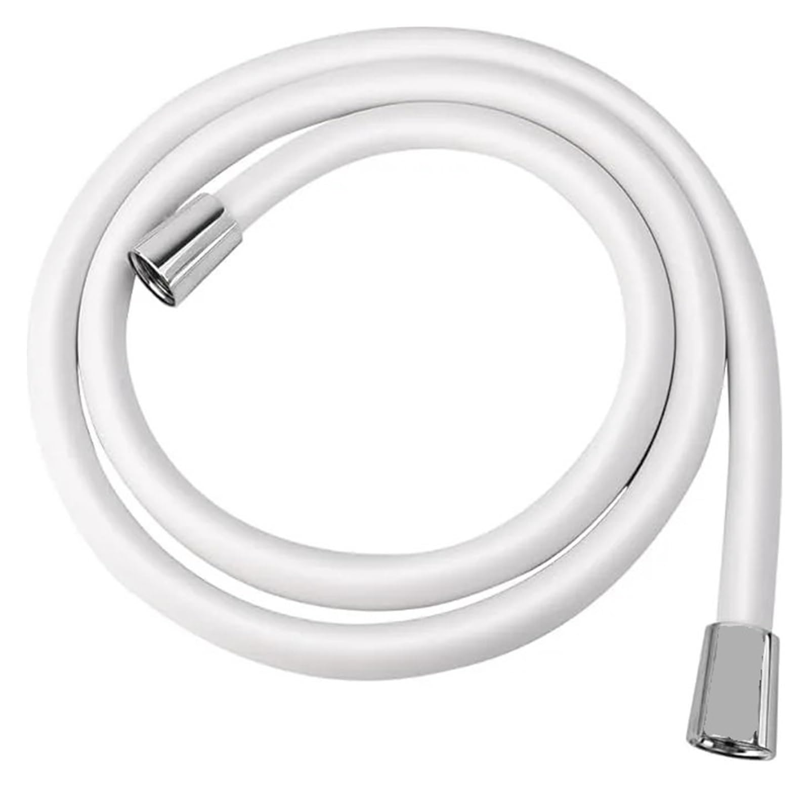 Vlqxkdpoi White Shower Hose,1.5/2M Silicone Flexible Hose Bathroom Accessorie Winding Extension Pressure Pipe Showerhead Tube(Gray,.5M)(,1.5M)