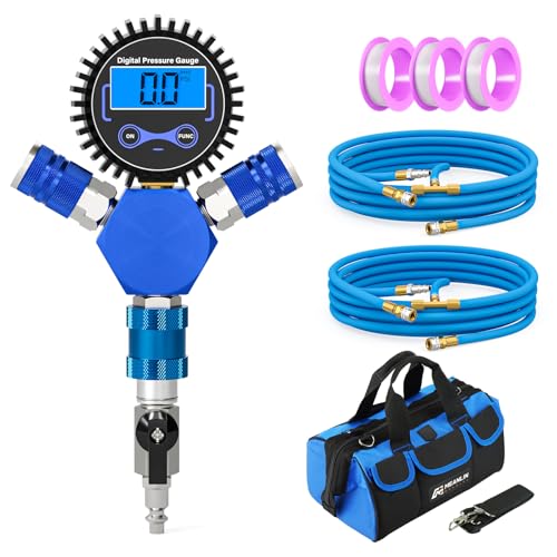 MEANLIN MEASURE 4 Tire Inflation Deflation System with Digital Ti...