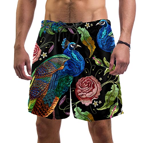 Maillots de bain pour hommes à motif floral : le short JDEZ confortable