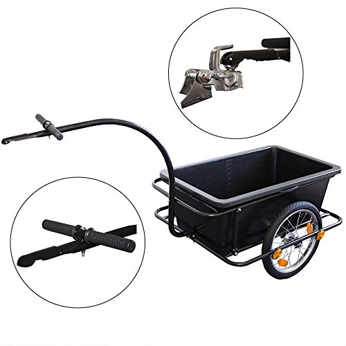 Juskys Fietskar / Transportkar van 90 liter