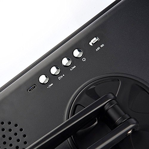 LUXACURY Vanity Mirror Led Bluetooth Make up Mirror with Lights and Magnifier Touch Screen and 10X Magnification, Wireless Bluetooth + Speakerphone & USB Charger,Bluetooth Led Mirror (Black)