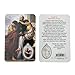 VILLAGE GIFT IMPORTERS Holy Figure Prayer Card with Medal | Saint Prayer and Medal | 8 Figures (St. John of God)