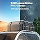 SOTISI Rooftop Cargo Carrier, Waterproof Heavy Duty PVC Car Roof Bag 21 Cubic Feet, Fit for All Vehicle with/Without Racks, with Topper Anti-Slip Mat, Reforced Straps, 6 Door Hooks & Luggage Lock.