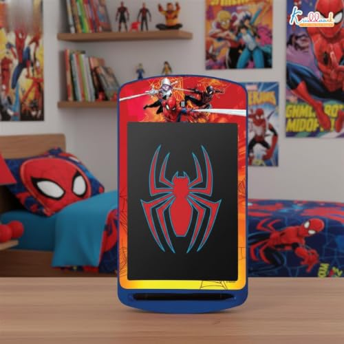 Image of 10.5 Inch Spiderman LCD Writing Tablet, Electronic Drawing Pad & Travel Slate for Kids, Rewritable Doodle Board, Learning & Educational Birthday Return Gift for Boys Aged 3-9 Years, Blue