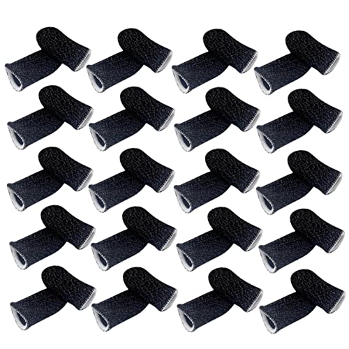 HOMSFOU 20 Piezas Anti-Swaeat Cubierta De Dedo Mangas De Juego Guantes para Morder Pinza De Papel Mangas De Pulgar Estabilizador De Pulgar Móvil Pulgar Pro Muñequera Empuñaduras Manga De