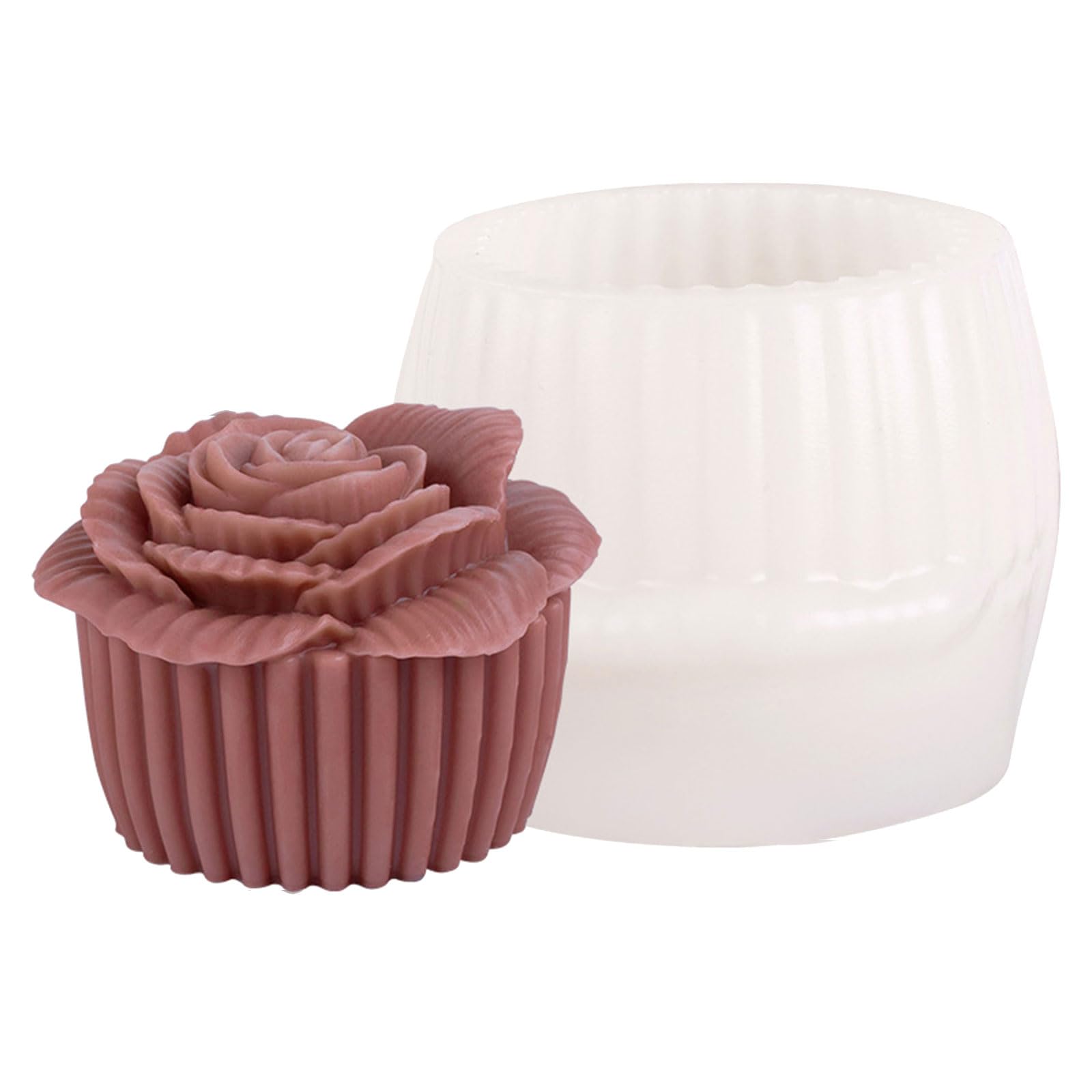 Molde de silicona para velas de flores, moldes de fundición hechos a mano, moldes de yeso, suministros de manualidades para decoración de bodas
