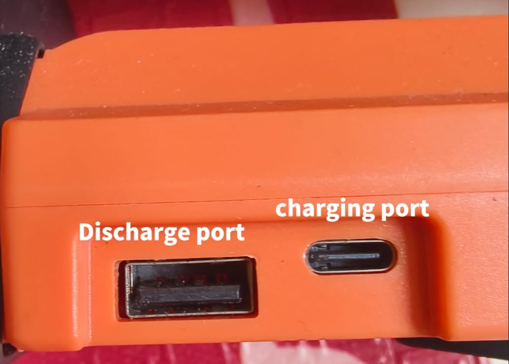 Portable Battery Operated Fan with LED Lantern, 20000mAh Outdoor Small Rechargeable Quiet Camping Fan, Personal Desk Fan Cooling Table Fan with Hanging Hook for Picnic Barbecue Fishing Travel (Orange) - Image 7