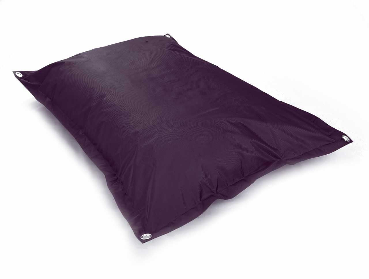 LIVEDECO - Housse Vide Pouf Géant XL Imperméable Extérieur Outdoor Aubergine Iron RAW BiG52