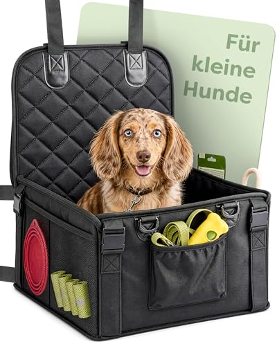 Knupis Extra Stabiler Hunde Autositz Beifahrersitz für Kleine Hunde