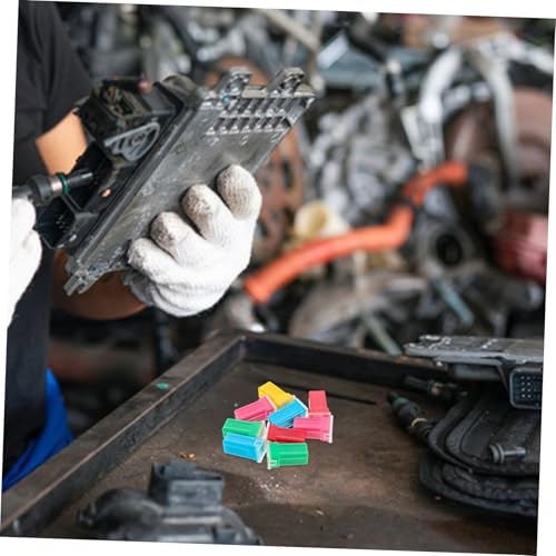10 fusibles de auto con base larga para instalación y reemplazo compatible con varios vehículos miniatura 6