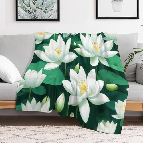 Couverture flannel douce et chaude Lotus idéale pour lit et canapé - 3