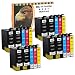Produktbild D&C 20 Druckerpatronen Kompatibel mit Epson T1301 T1302 T1303 T1304 für Epson Workforce 525 630 WF3010DW WF3500 Series WF3520DWF WF3530DTWF WF3540DTWF WF7015 WF7515 WF7525 Office B42WD BX525WD BX535WD