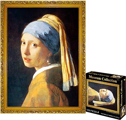 YoTelim Jigsaw Puzzles for Adults Kids 1000 Pieces, Challenge Yourself with Famous Art Puzzle (C Girl with a Pearl Earring)