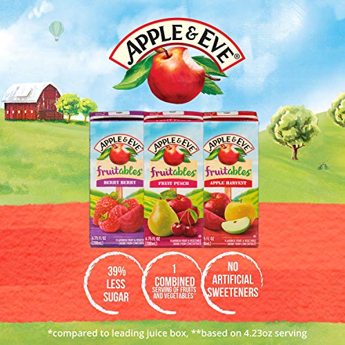 Apple & Eve Fruitables, Berry Berry Juice, 6.75 Fluid-oz, 40 Count