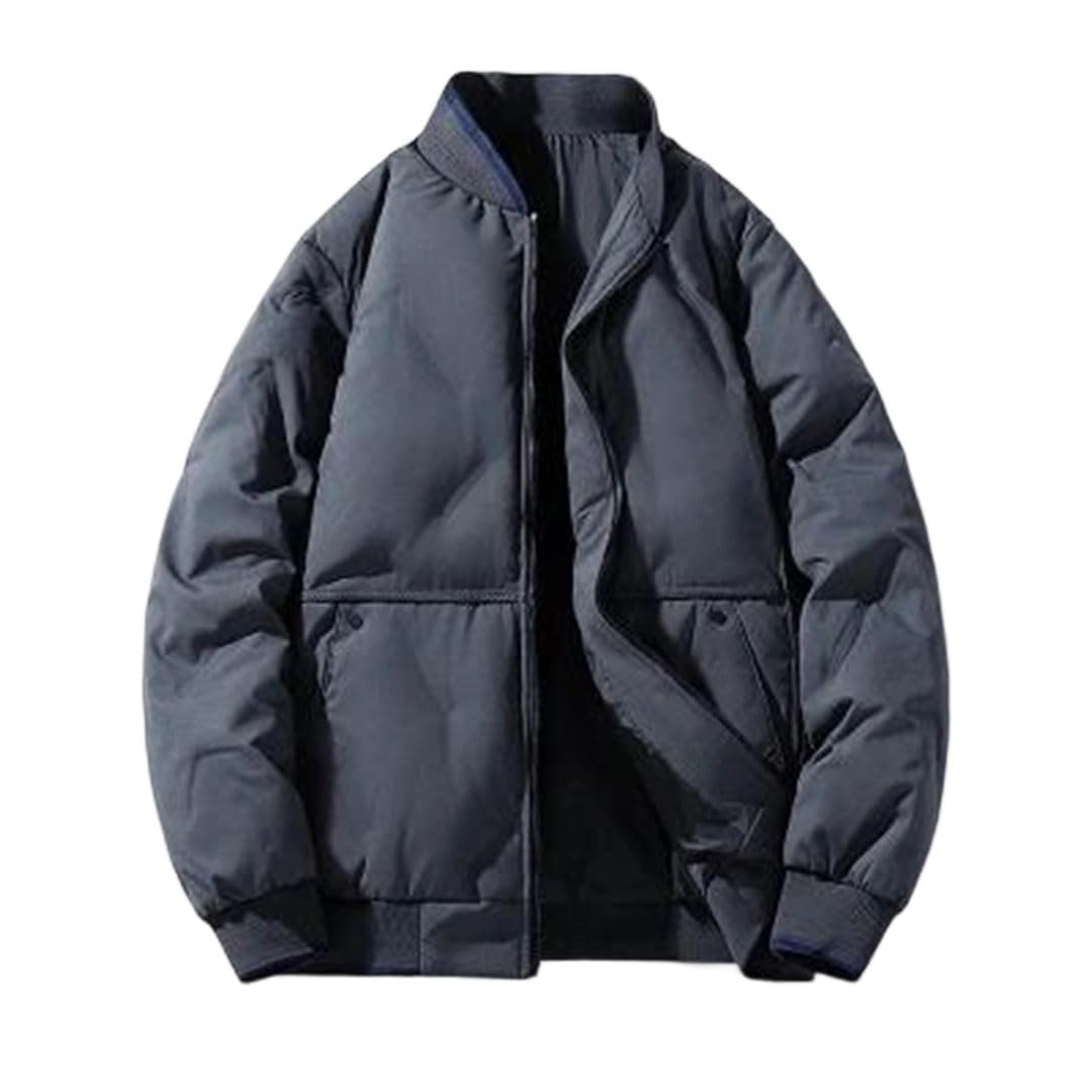 Veste d'hiver haut de gamme homme coton uni matelassé premium kaki