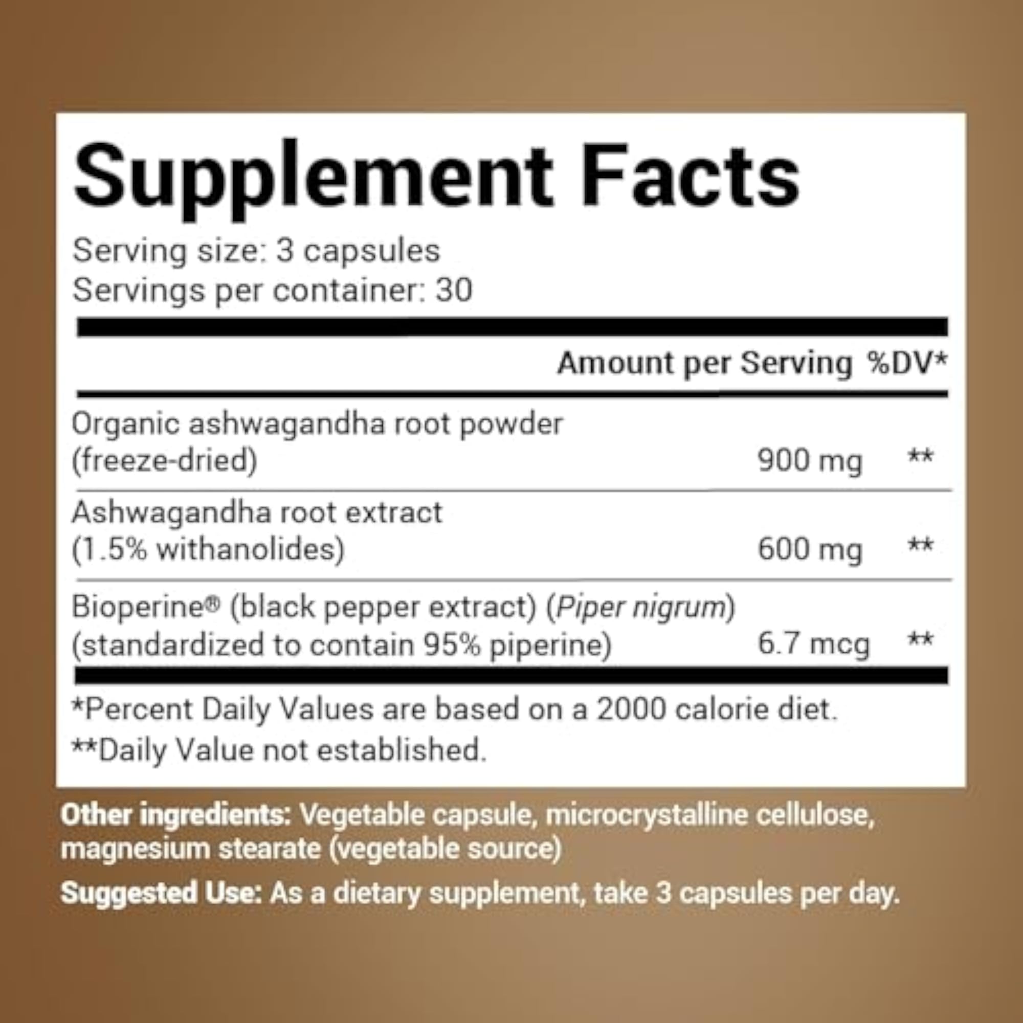 Gujisa Ashwagandha Capsules 1500mg