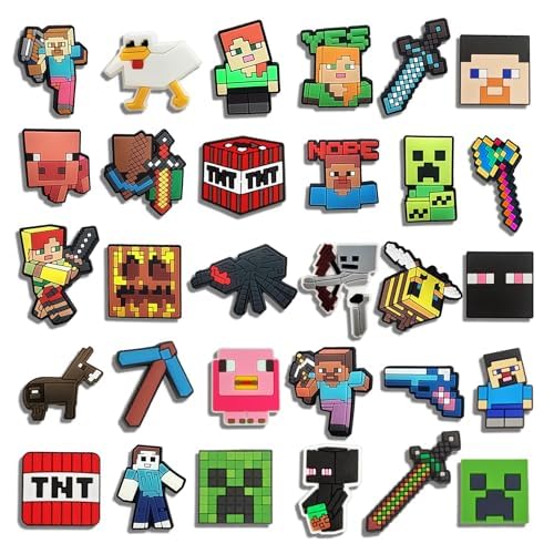 Image of Cartoon Shoe Charms, for Clog Decoration Cartoon Anime Charms Shoe Accessories, PVC Shoe Charms Decoration for Kids Teens Boys Girls Men Women Party Birthday Gifts