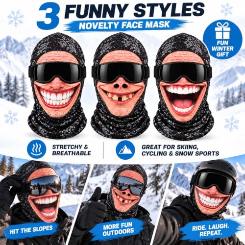 Balaclava Face Mask, 3D Funny Ski Face Mask - image 2