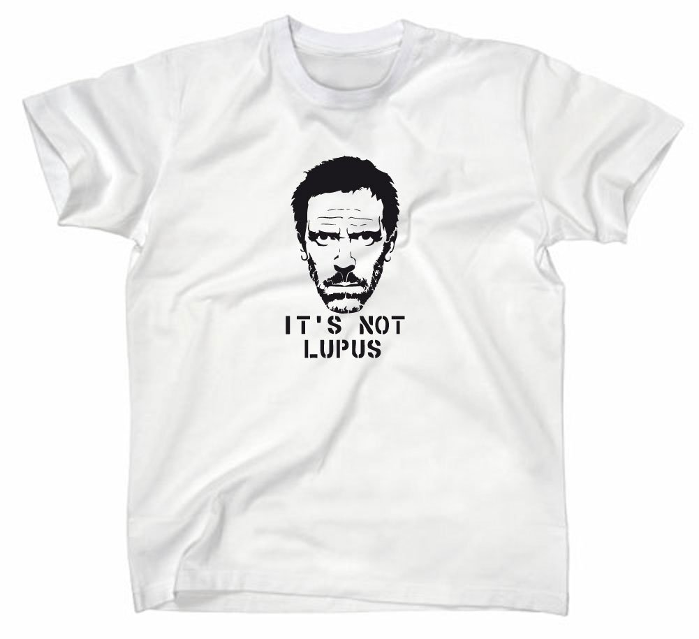 Styletex23 Men's White #2 Dr House Md T-Shirt, S
