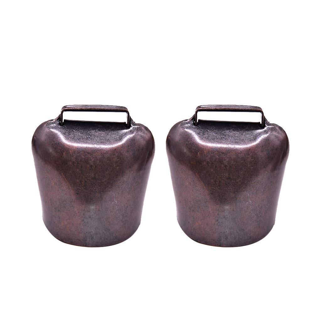 EXCEART Campanacci per Mucche e Pecore 2 Pezzi in Bronzo Portatili