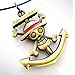 One Piece Skull Logo Anchor Logo Necklace