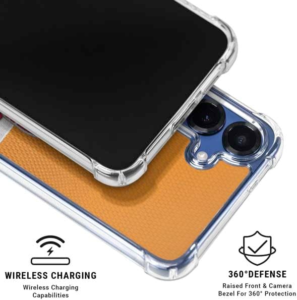 Skinit Clear Phone Case Compatible with Galaxy S25 - Officially Licensed NFL Tampa Bay Buccaneers Vintage Design