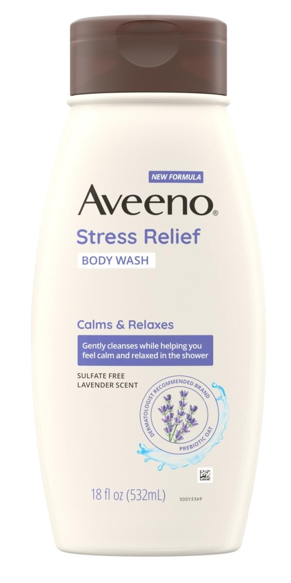 View 1 of **1 bottle** Body Wash Stress Relief 18 Ounce (532ml) 