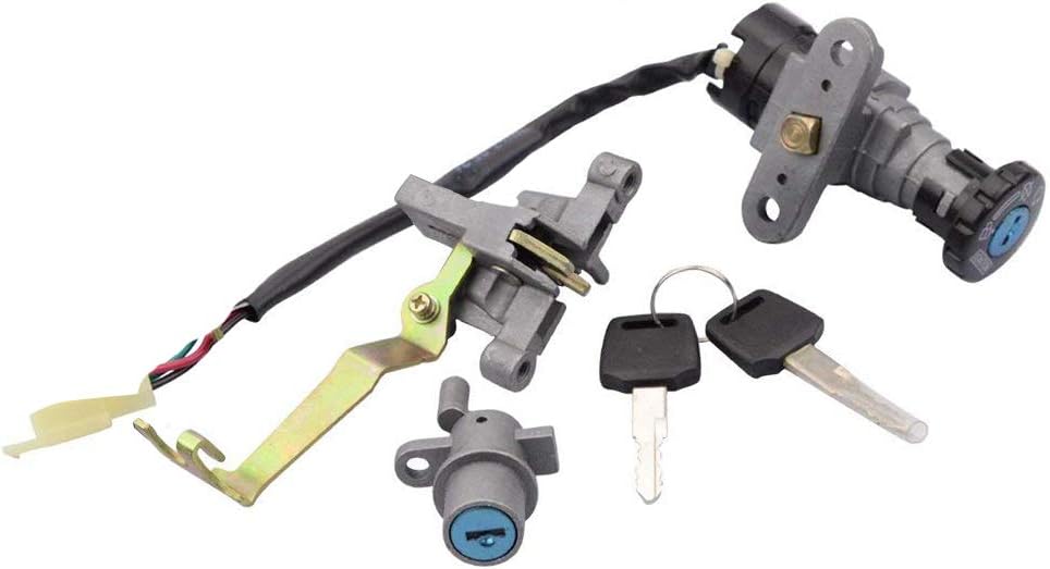 GOOFIT Ignition Switch Key Assy Replacement for Jonway YY50QT-5 Znen Peace GY6 49cc 50cc Scooter Moped