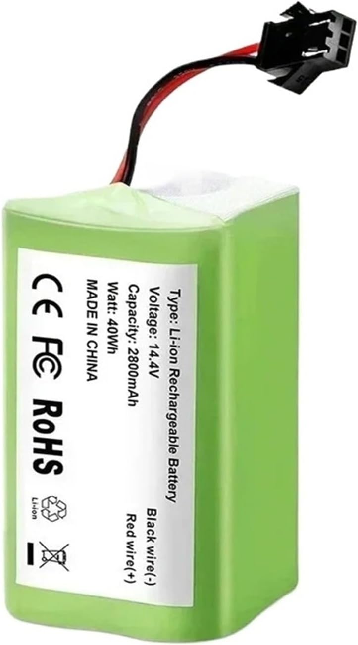 14.4V 6800mAh Robot Vacuum Cleaner Battery. Compatible For Conga 990 1090 Tesvor X500 N79 N79S DN622, Compatible For Eufy RoboVac 11 11S RoboVac(2600mAh)